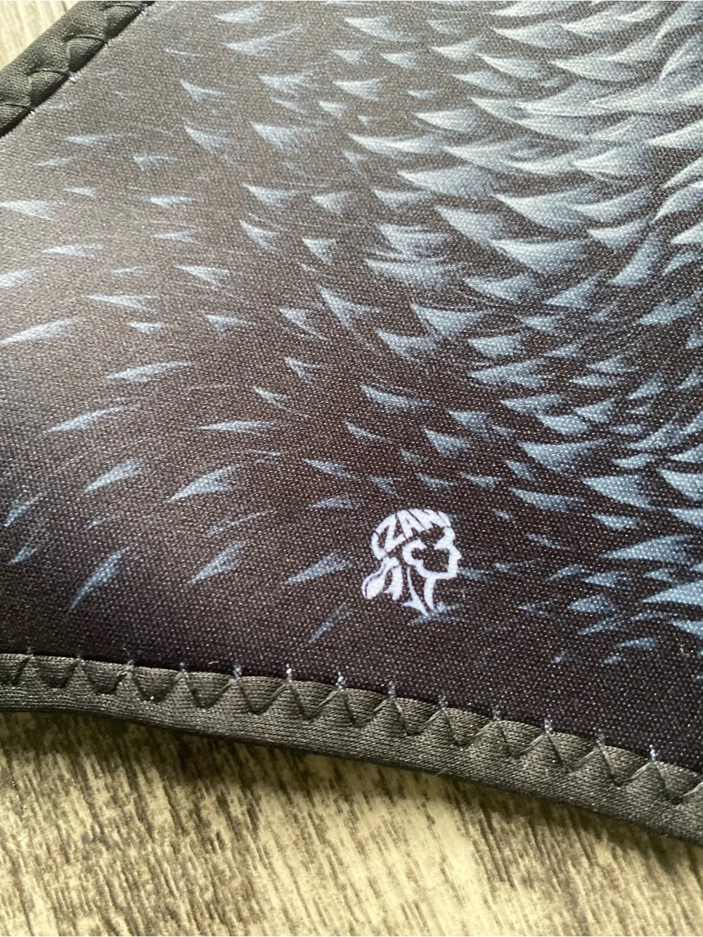 Zan Headgear Neoprene Face Mask Wolf Fangs Print Motorcycle Ski Snowboard NWOT
